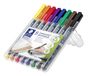STAEDTLER Lumocolor 318 Permanente stiften – 8 kleuren, 0,6 mm