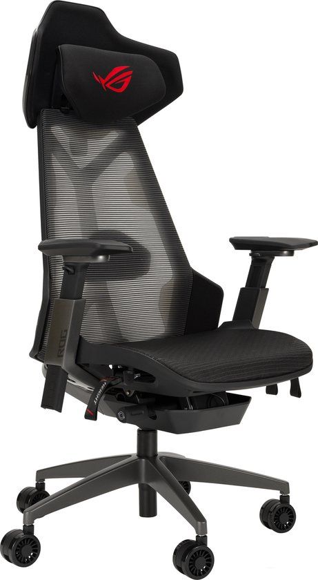 ASUS ROG Destrier Ergo - Gamestoel - Max 120 kg - Zwart