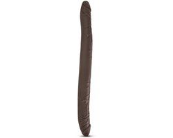 Blush Novelties Dr. Skin - Realistische Dubbele Dildo 40 cm - Chocolate