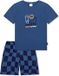 SCHIESSER Shortama Jongens Geruit Oceaanblauw Katoen Maat 92
