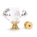 CZC HOME 25 stuks diamant kristal glas trekgreep kast knoppen kast laden kast dressoir boekenkast kledingkast (40 mm, goud)