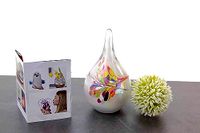 Loranto - Mini Urn Druppel - Luxe urn - Glazen Urnen voor thuis - EU