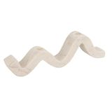 Bloomingville Marble Wave Dubbele Taper Kaarsenhouder, Wit
