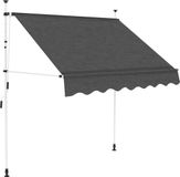 vidaXL Luifel handmatig uittrekbaar 150 cm antraciet