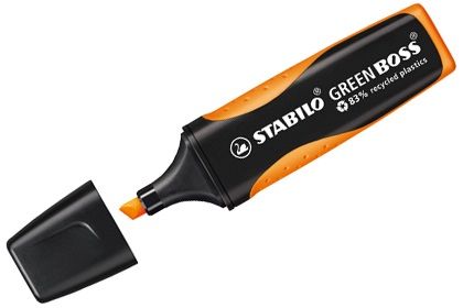 Stabilo Green Boss - Markeerstift - Oranje, Zwart - 1 stuk