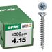 SPAX Universele schroef, 4 x 15 mm, 1000 stuks, Voldraad, Verzonken kop, T-STAR plus T20, 4CUT, WIROX - 1191010400155