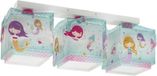 Dalber Mermaid Kinderkamer Plafondlamp Blauw/Roze