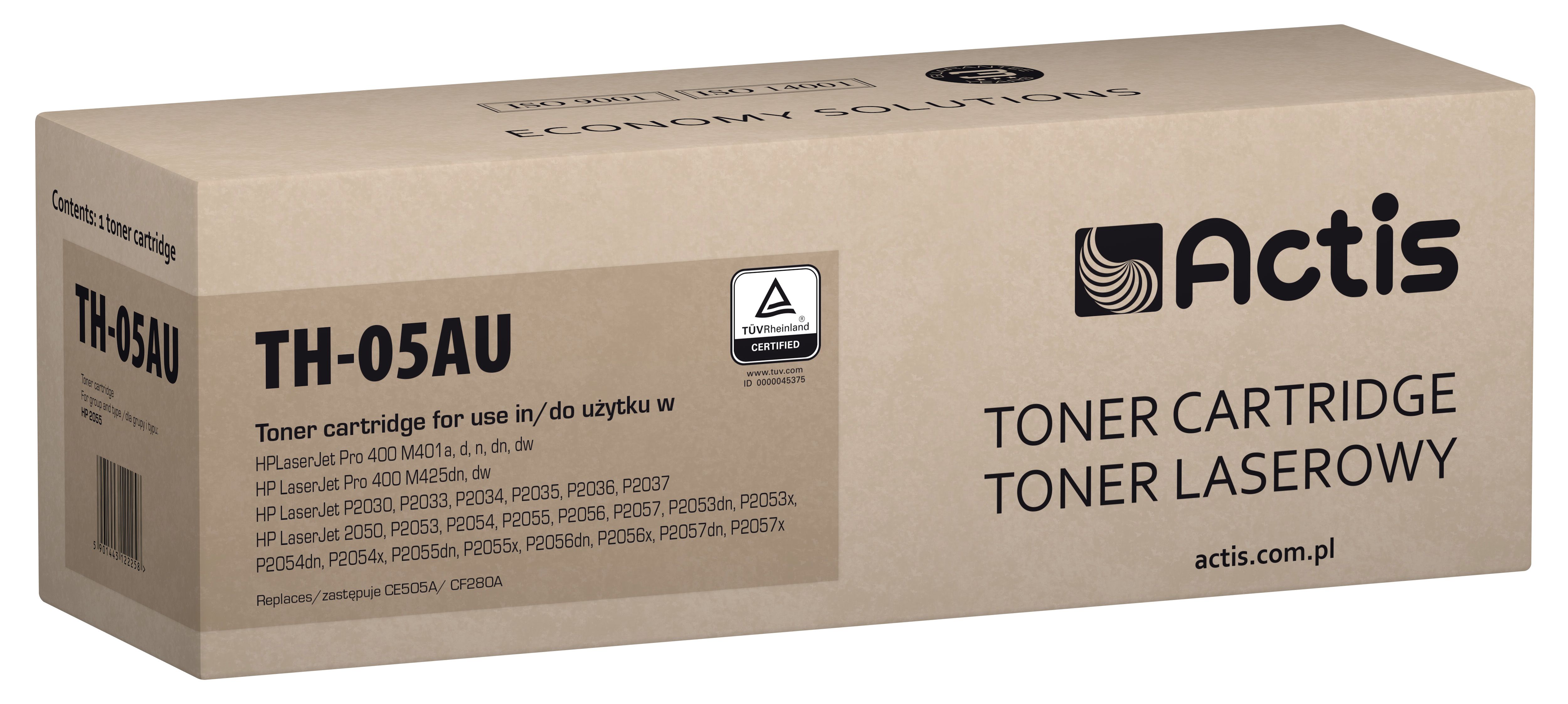Actis TH-05AU - Compatible Toner for HP Printers - Black - 2800 Pages