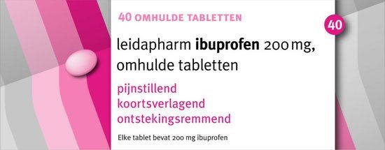 Leidapharm Ibuprofen 200 mg 40 tabletten