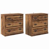 vidaXL Dressoir Oud Hout 70 x 35,5 x 67,5 cm