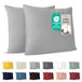 Dreamzie Kussensloop 60x60 cm Katoen Grijs (Set van 2)