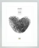 Deknudt Frames fotolijst - zilver met passe-partout - 30x40 / 40x50 cm