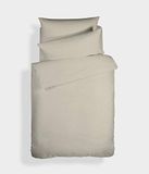 Bianca Plain Dyed Neutral Beddengoedset, 105 cm, 100% percale katoen