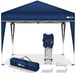 Merkloos Partytent Blauw Pop-up vouwpaviljoen Waterdicht Hoogte verstelbaar UV 50+