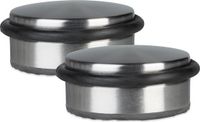 Merkloos 2x Deurstopper RVS