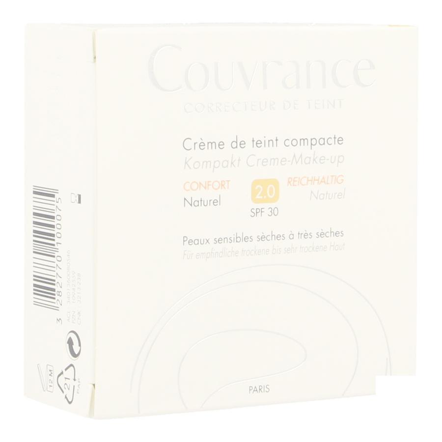 Avène - Couvrance CrÃ¨me De Teint Compact Confort nÂ°2 Naturel