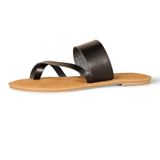 Amazon Essentials Vrouwen One Band Flip Flop Sandaal, Zwart, 4 UK