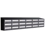 Allux Hive Set 6-Breed, 3-Hoog Met Dak Zwart