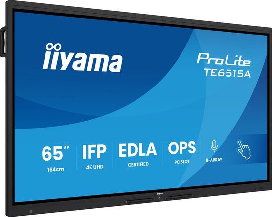 Iiyama ProLite TE6515A-B1AG 65" 4K UHD Interactief Display