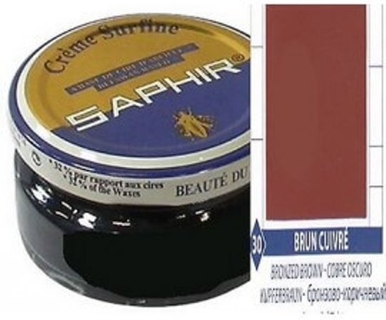 Saphir Creme Surfine (schoenpoets) Koper Bruin