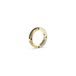 Guess JUMR03219JWYGBK62 Legacy Ring Heren Geel Goud Zwart Zirkoon Maat 62