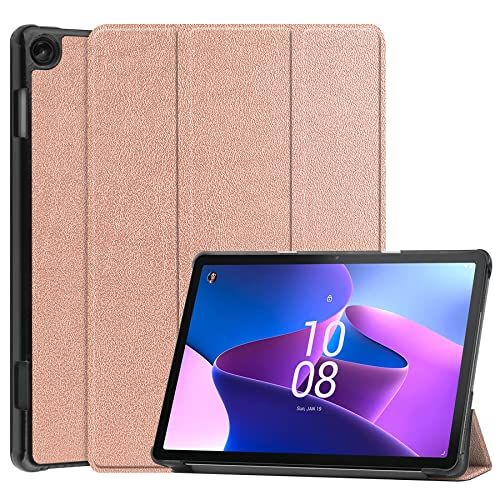 Lobwerk Case voor Lenovo M10 3rd Gen 2022 10,1 inch beschermhoes tas met standaard functie en automatische slaap/waakfunctie in brons