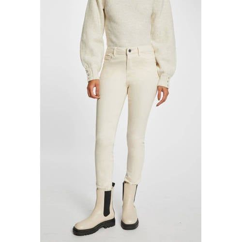 Morgan Slim Fit Broek Ecru