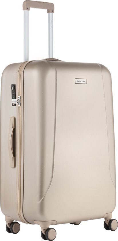 CarryOn Skyhopper Reiskoffer - 78cm TSA Trolley met OKOBAN - Dubbele wielen - Champagne