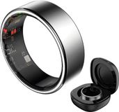 HAALE II Smart Ring met Oplaadcase - Brushed Silver - Size 10