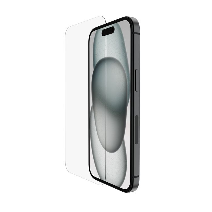 Belkin ScreenForce TemperedGlass Screen Protector for iPhone 15 - Clear