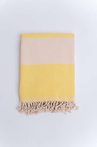 Bonamaison Katoen Pesthemal Strandhanddoek - 98 x 172 cm - Lichtgewicht & Zacht - Turkije