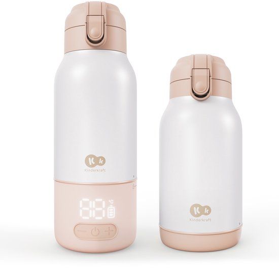 Kinderkraft GAJA – Draagbare Melkverwarmer & Thermos 350 ml – Beige