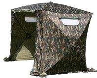 Tente de pêche imperméable - Tente pour 2 personnes - Camouflage - Temps de montage 30 secondes - Sac de transport - Colonne d'eau : 1000 mm - Tente pour pêcheurs