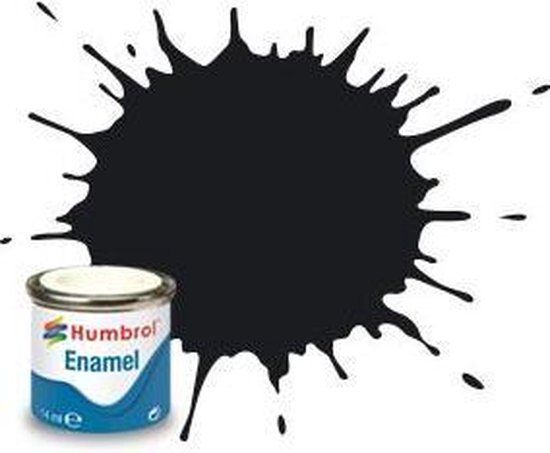 Humbrol Enamel Modellak - Nr. 201 Zwart - 14 ml