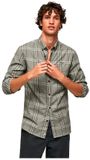 Pepe Jeans Lee Geruit Overhemd Lange Mouwen Katoen Groen M