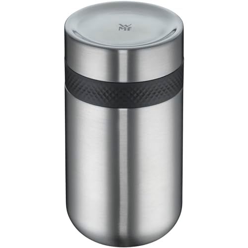 WMF my2Go Thermo-voedselcontainer, 500 ml, isolatiecontainer en 200 ml extra container, milieuvriendelijk, Cromargan roestvrij staal, gematteerd, vaatwasmachinebestendig