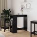 Maison Exclusive Tabouret de bar, 101 x 40 x 103,5 cm, Fibre de bois, Noir, aspect chêne
