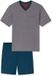 SCHIESSER Heren Pyjama Kort Rood Geruit Katoen Maat 48