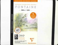 Clairefontaine Fontaine Aquarel Notebook 21 x 16 cm 300g Hot Pressed