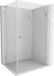 Mexen Lunar-B L porte battante cabine de douche droite 100 x 90, transparent, chrome
