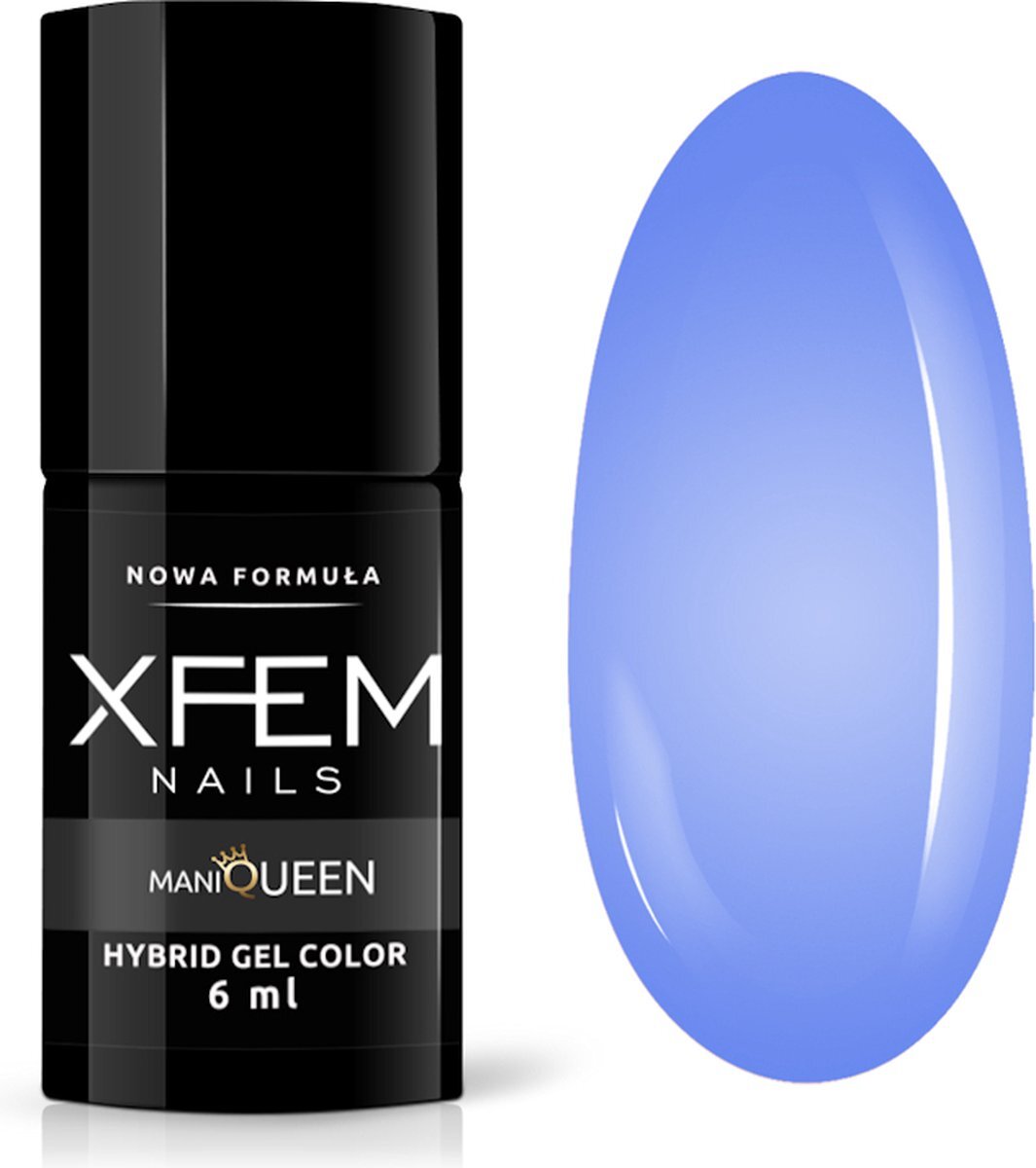 XFEM UV/LED Hybrid Gellak Blue Sky 6ml. #0161