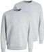 Jack & Jones Heren sweatshirt 2 pack Bradley Lichtgrijs XXL