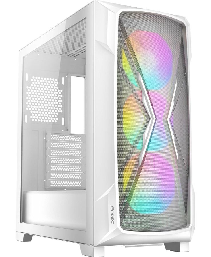 Antec DP505 Midi Tower - White - ATX - Tempered Glass - No PSU