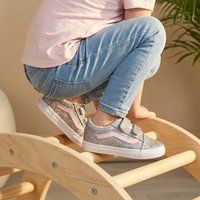 Vans Vans Old Skool Glitter Sneakers zilver Canvas