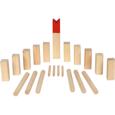 Goki KUBB spel incl. katoenen zak