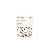 Westcott Scheurspijkers, wit, 200 stuks, voordeelverpakking met kunststof coating, kopdiameter 10 mm, E-10590 00