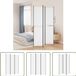vidaXL Kamerscherm met 3 panelen 150x220 cm stof wit
