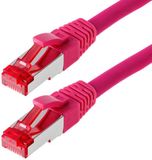 Helos Patchkabel S/FTP Cat 6 magenta 0,25 m