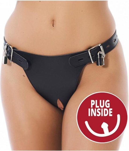 Rimba - Kuisheidsgordel Met hangsloten En buttplug