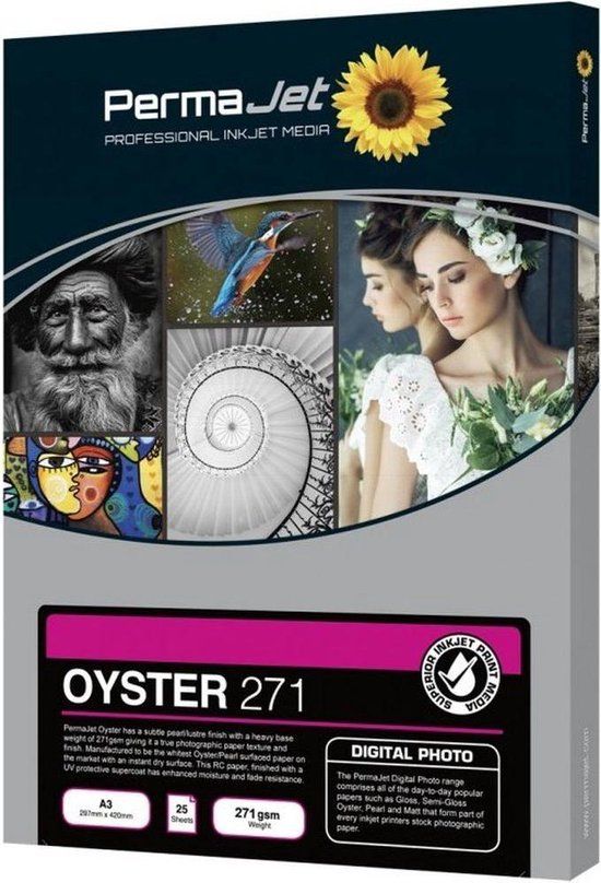 PermaJet Oyster 271 - Fotopapier - Wit - Inkjet - PJ50922